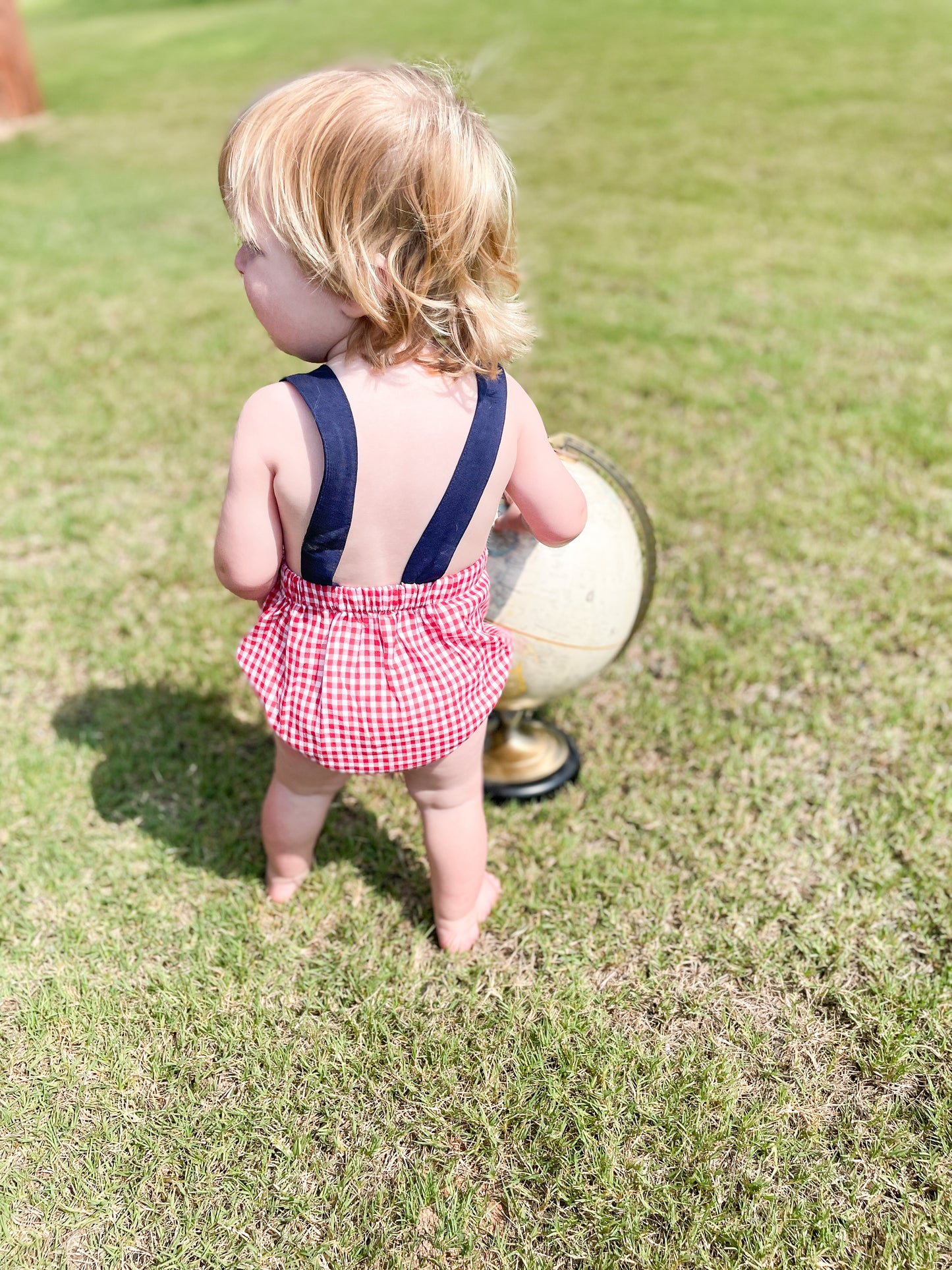 Navy and Red Back to School Bubble